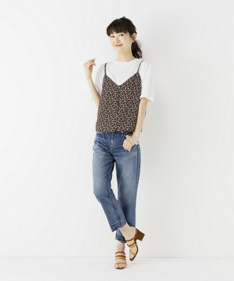 【Madewell】 Vrc Button Down Cami In Calico