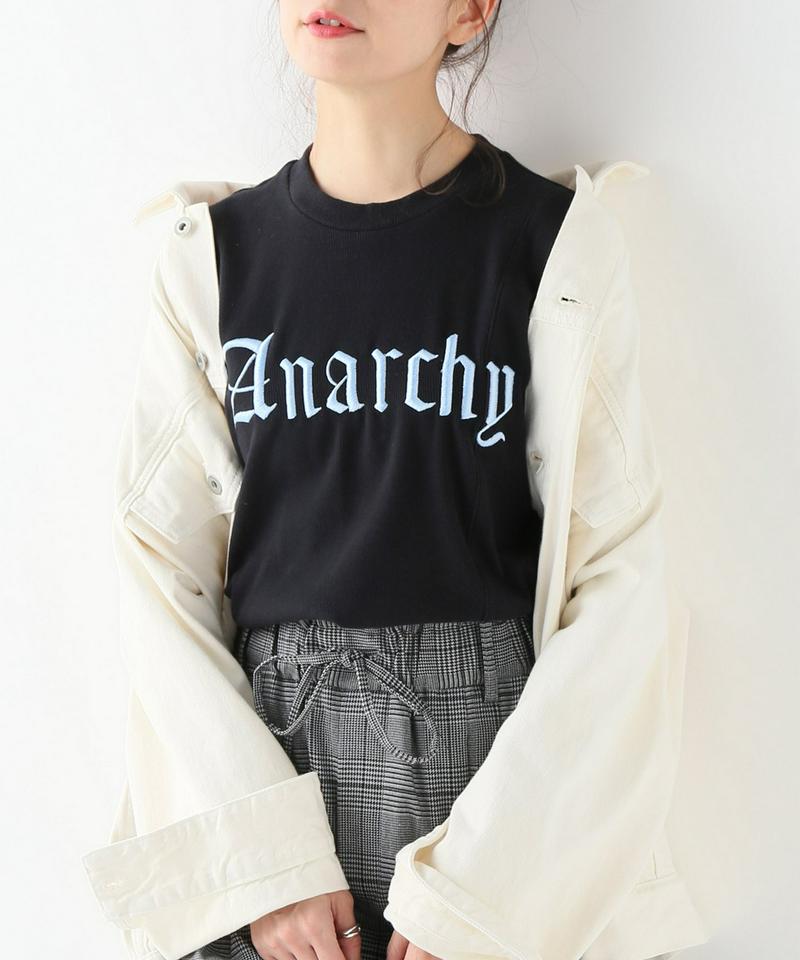 【ITCHY SCRATCHY PATCHY】ロングスリーブ刺繍トップス:ブラック