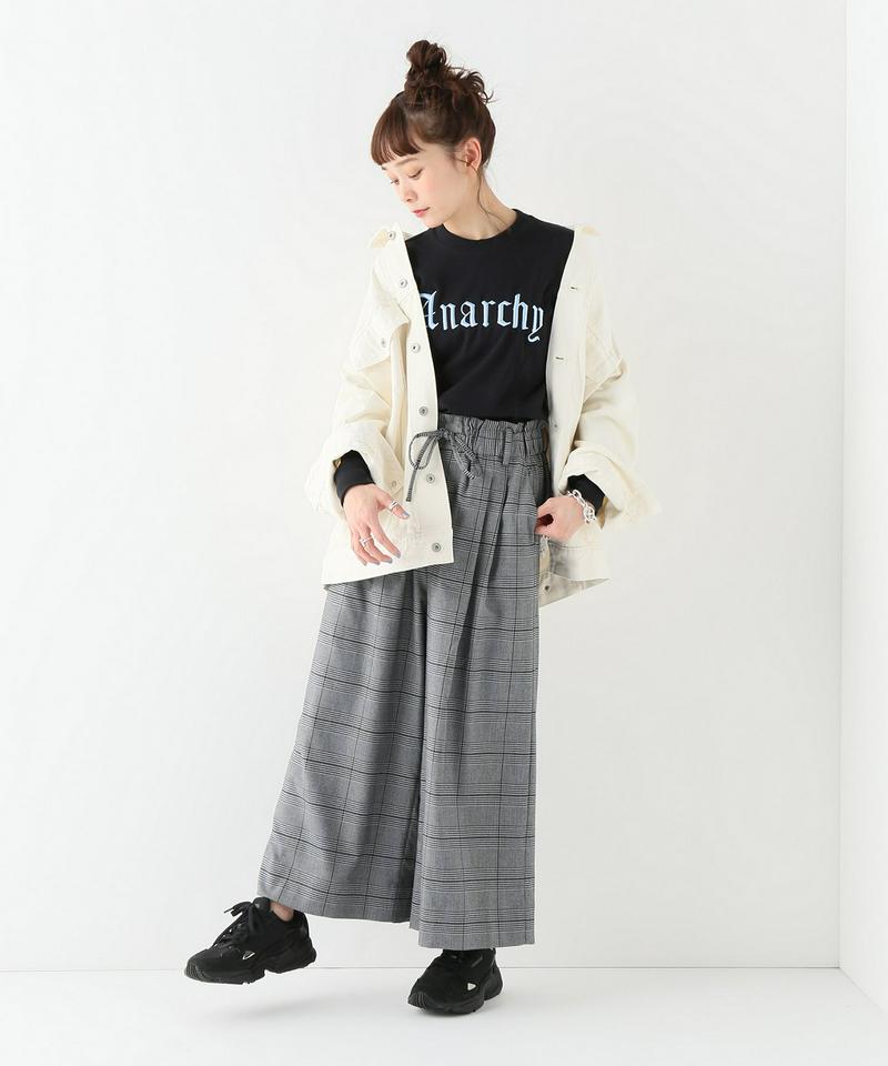 【ITCHY SCRATCHY PATCHY】ロングスリーブ刺繍トップス:ブラック