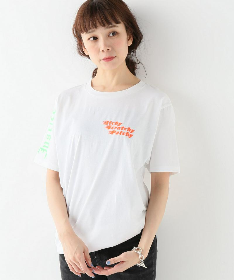 【ITCHY SCRATCHY PATCHY/イッチースクラッチーパッチー】プリントTシャツ:ホワイト