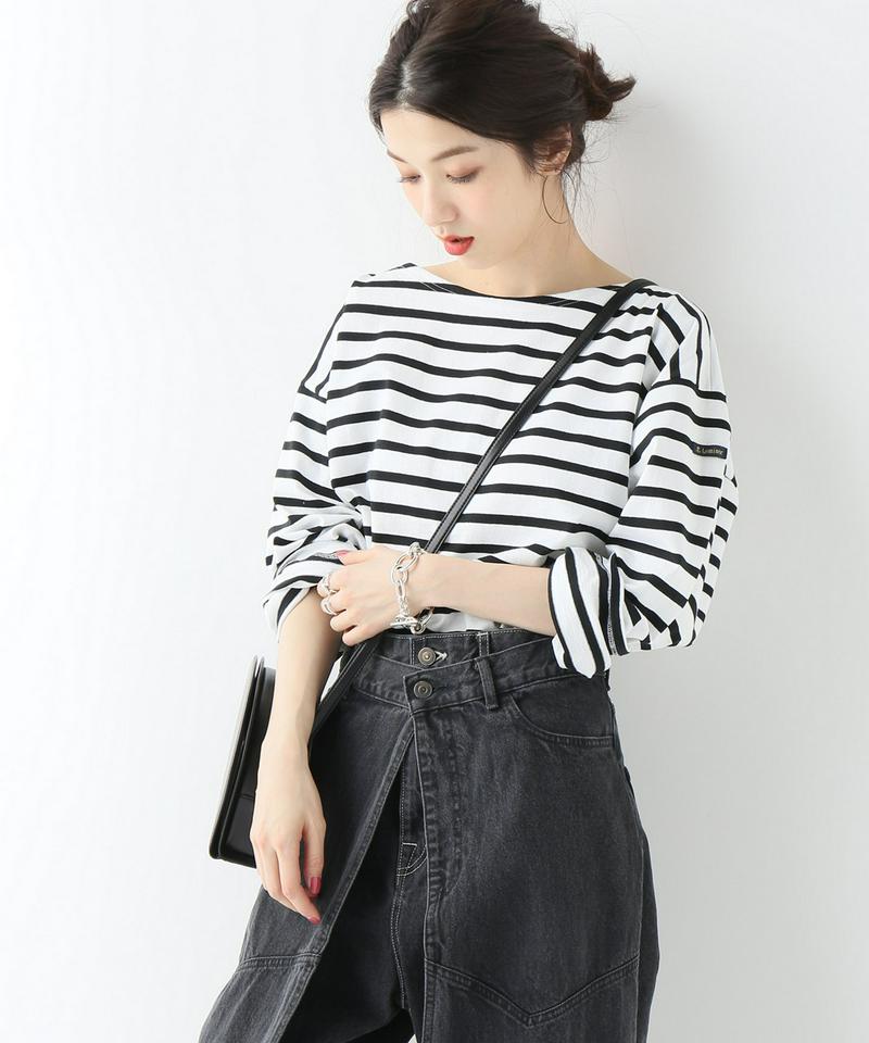 【Leminor/ルミノア】ボーダーロングスリーブ