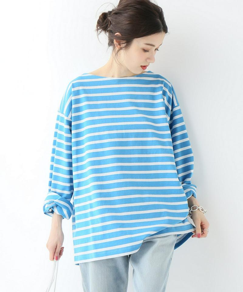 【Leminor/ルミノア】ボーダーロングスリーブ