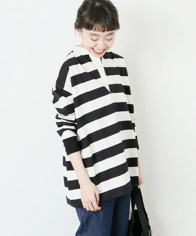 《予約》《WEB限定》JS+eバスクボーダーラガーシャツ◆