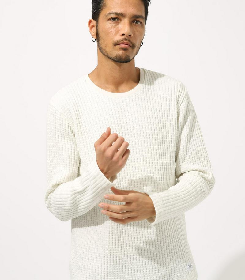 【MEN'S】BIG WAFFLE LONG SLEEVE