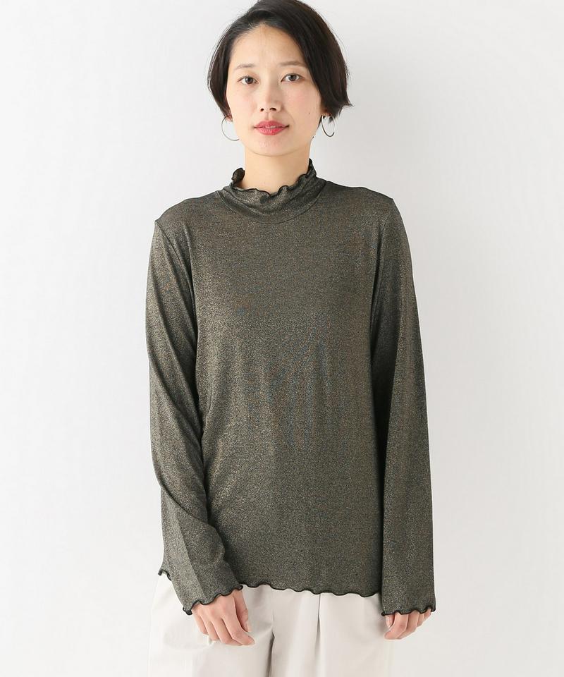 ラメハイネックプルオーバー