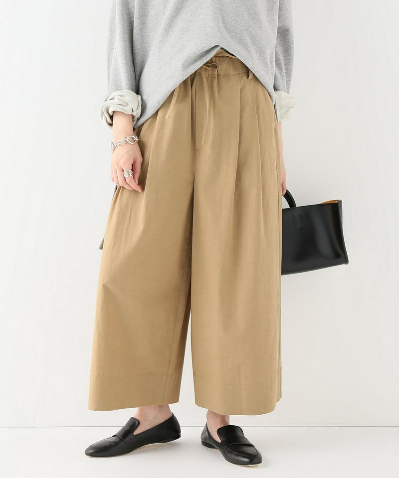 ミリタリークロスワイドストレートパンツ