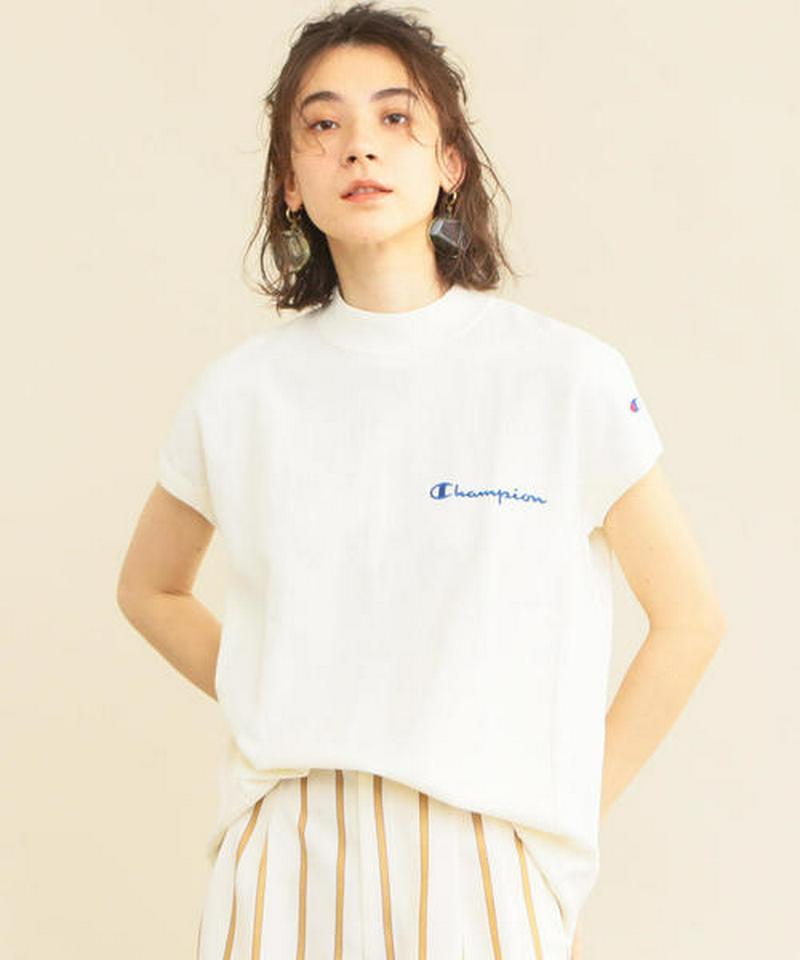 【予約】【別注】＜Champion（チャンピオン）＞リバースウィーブハイネックカットソー