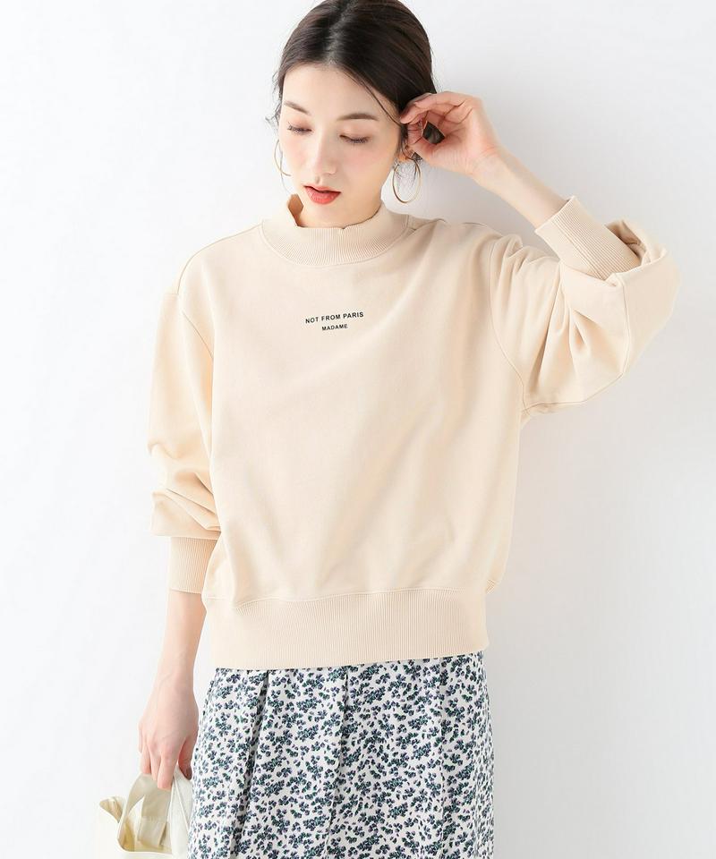 【DROLE DE MONSIEUR / ドロール・ド・ムッシュ】 NFPM CROPPED SWEATER：スウェット