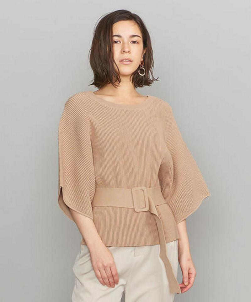＜TORRAZZO DONNA＞ウエストベルトニットプルオーバー