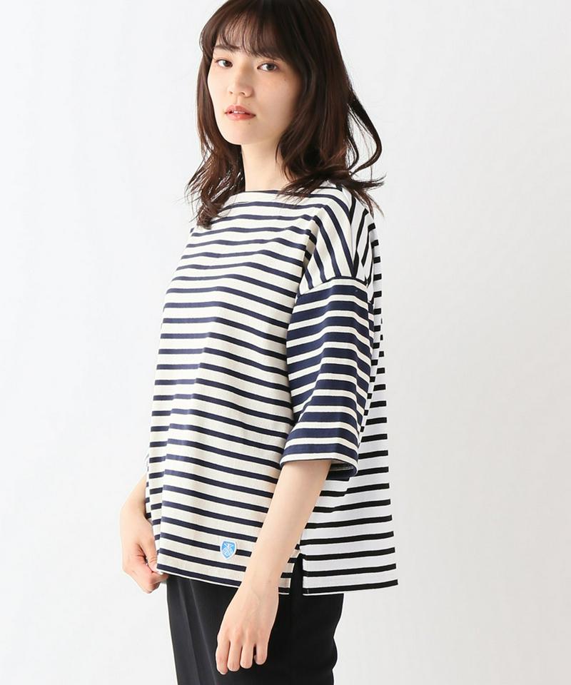 【ORCIVAL/オーシバル】COTTON LOURD HARLEQUIN S/S：カットソー