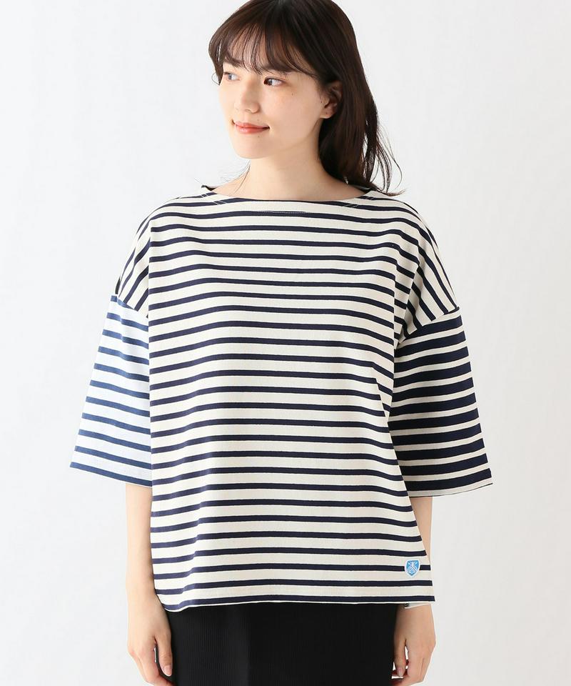 【ORCIVAL/オーシバル】COTTON LOURD HARLEQUIN S/S：カットソー