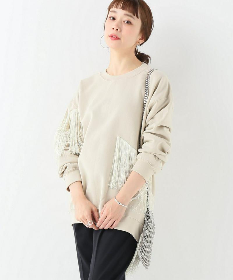 【COLLINA STRADA/コリーナ・ストラーダ】FRINGE CREW：スウェット