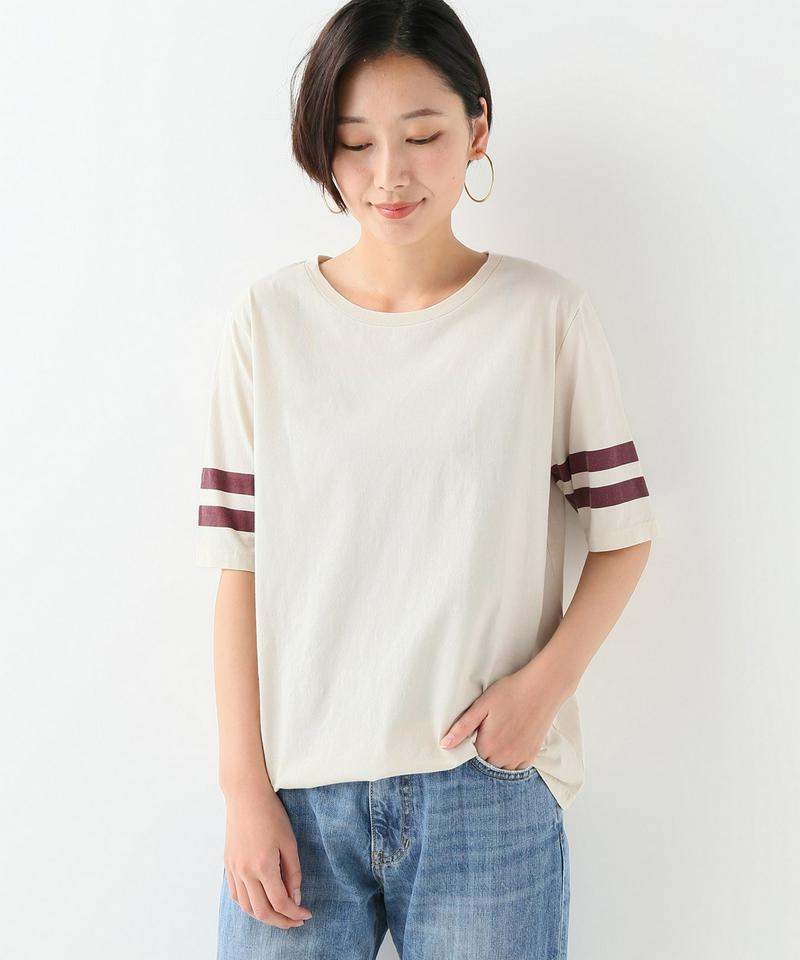 コットンテンジク ソデライン Tシャツ