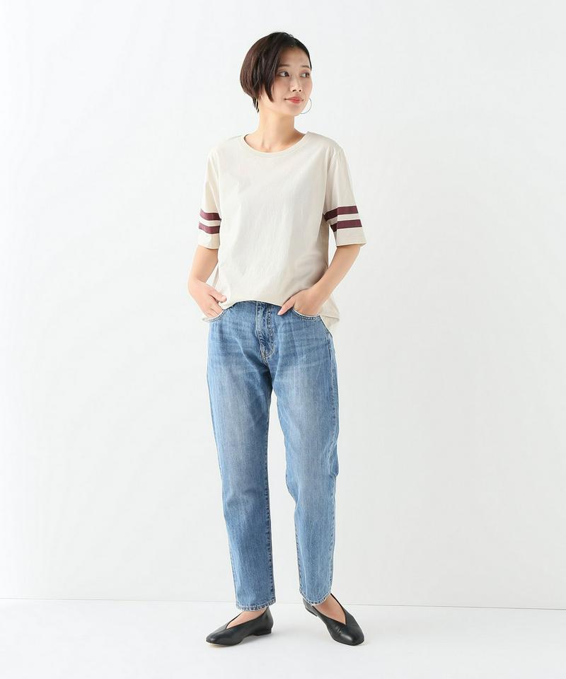 コットンテンジク ソデライン Tシャツ