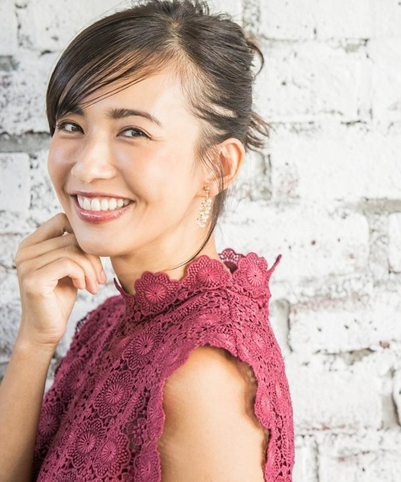【優木まおみさん着用】レーシートップフレア ショール ドレス