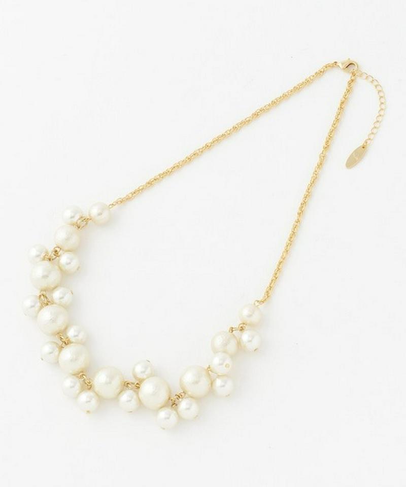 【アンダー1万円】コットンパールフリンジ ネックレス