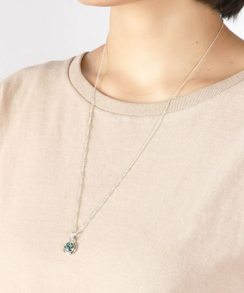 【フランス買付】ターコイズ×シルバーネックレス19