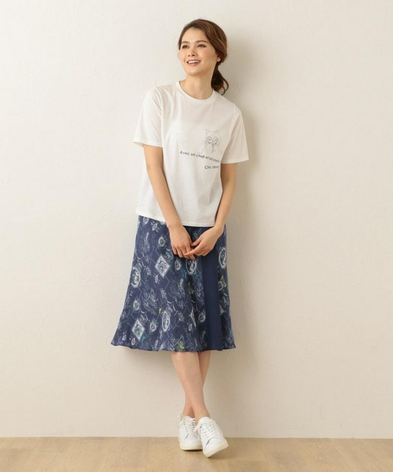 【洗える】トワルドジュイプリント スカート