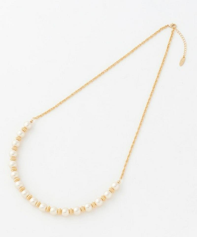 【アンダー1万円】ロンデルコットンパール ネックレス