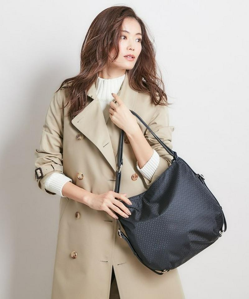 【☆春・軽バッグ③】モザイクナイロン 2WAYショルダーバッグ