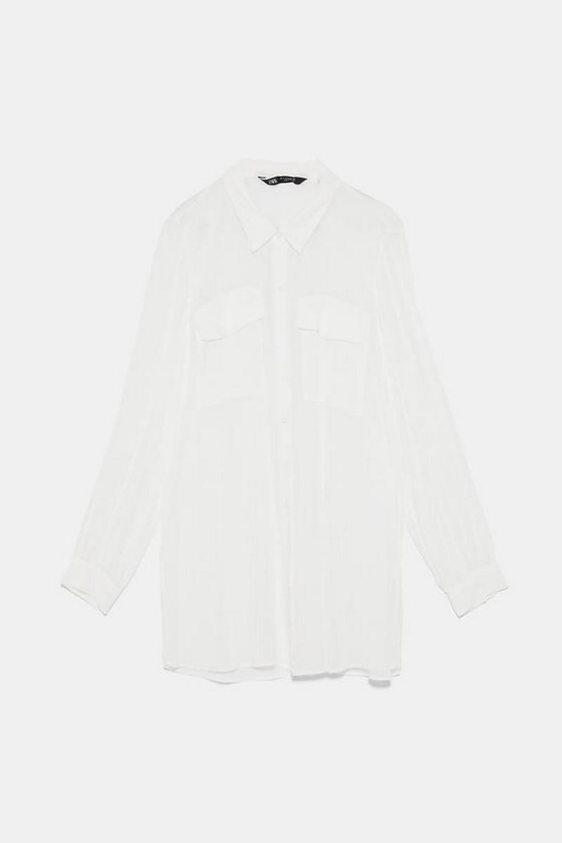 セミシースルーシャツ