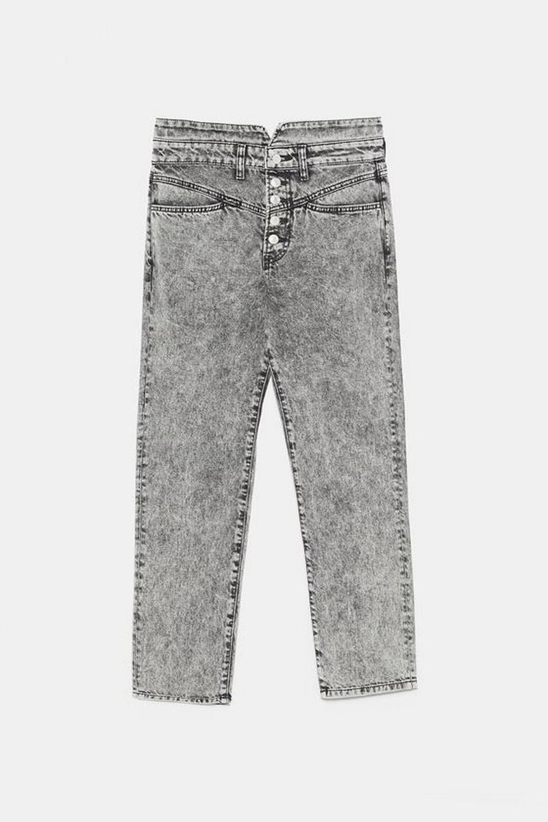 デニムパンツ ZW PREMIUM ‘80S ストレート アシッドブラック