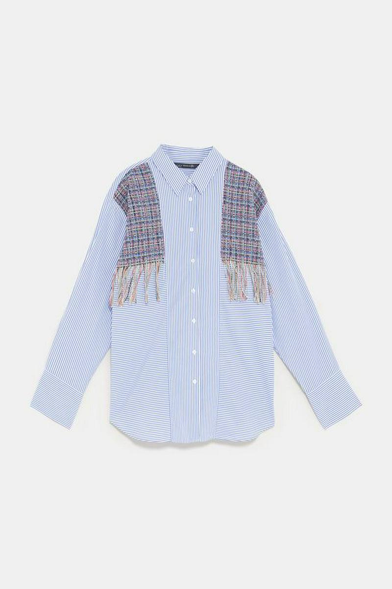 CONTRASTING STRIPED SHIRT