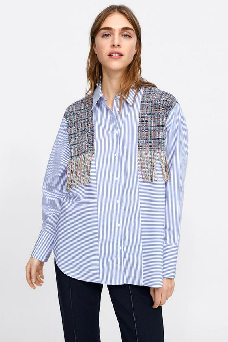 CONTRASTING STRIPED SHIRT