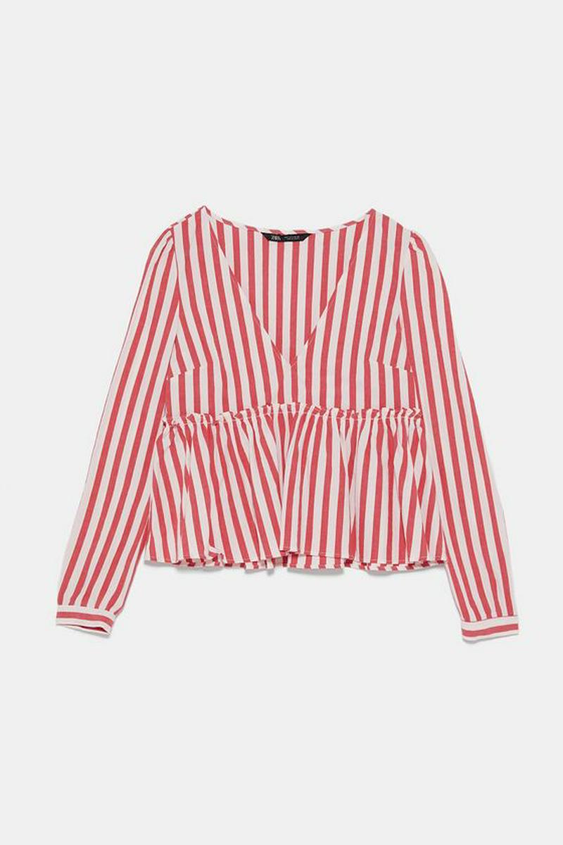 ストライプ柄シャツ