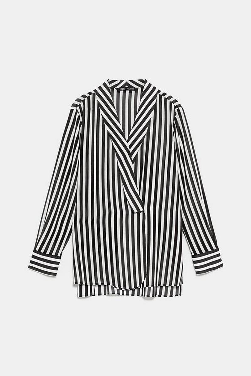 ストライプ柄シャツ