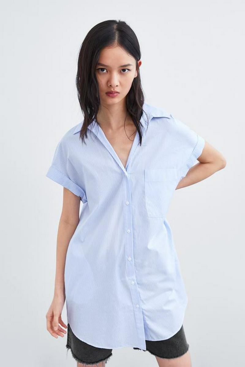 ストライプ柄シャツ