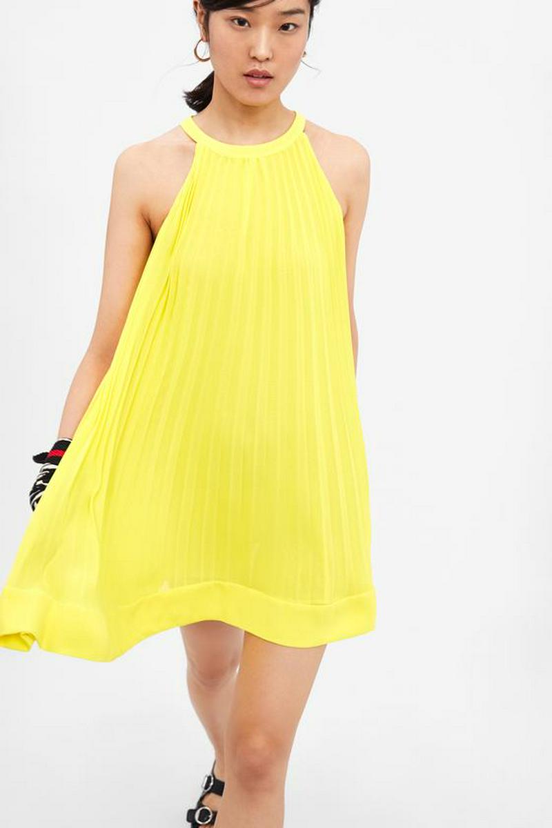 PLEATED DRESS