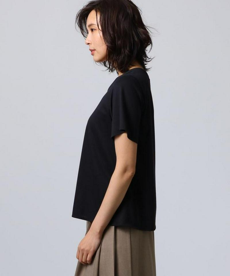 [L]コットンレーヨンTシャツ