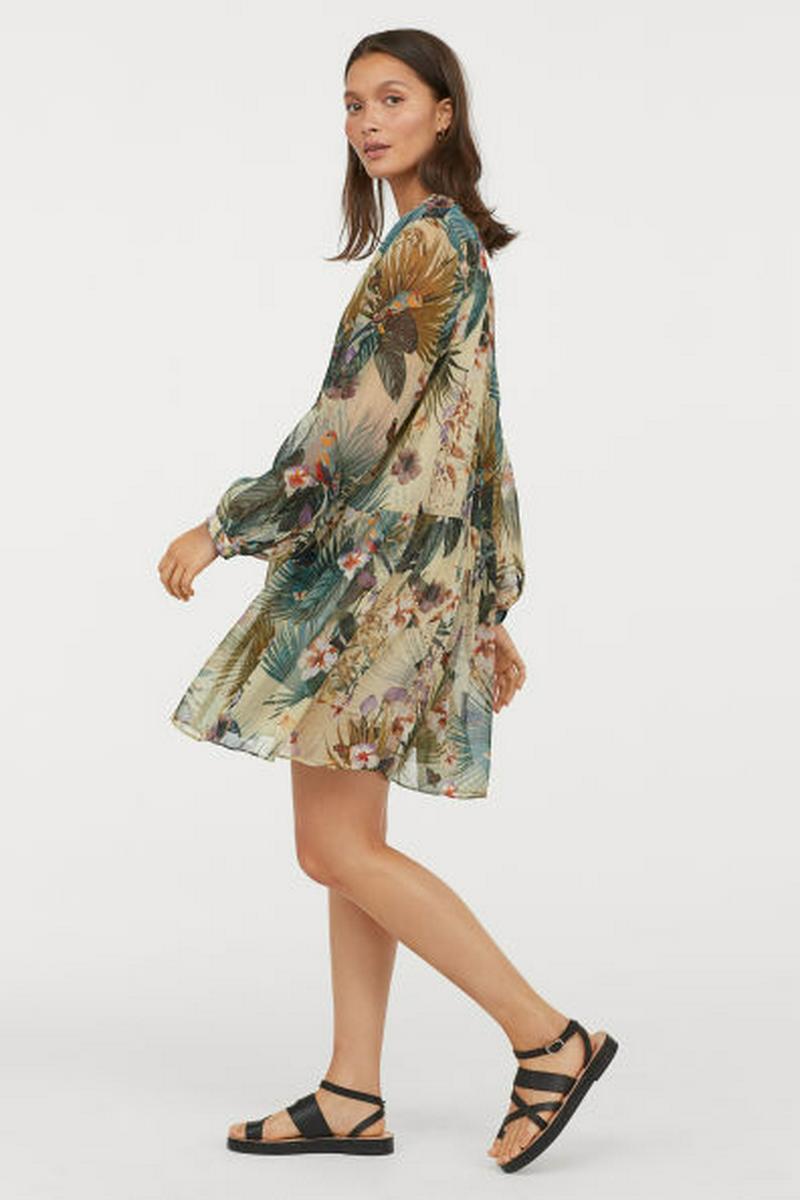 シフォンワイドワンピース