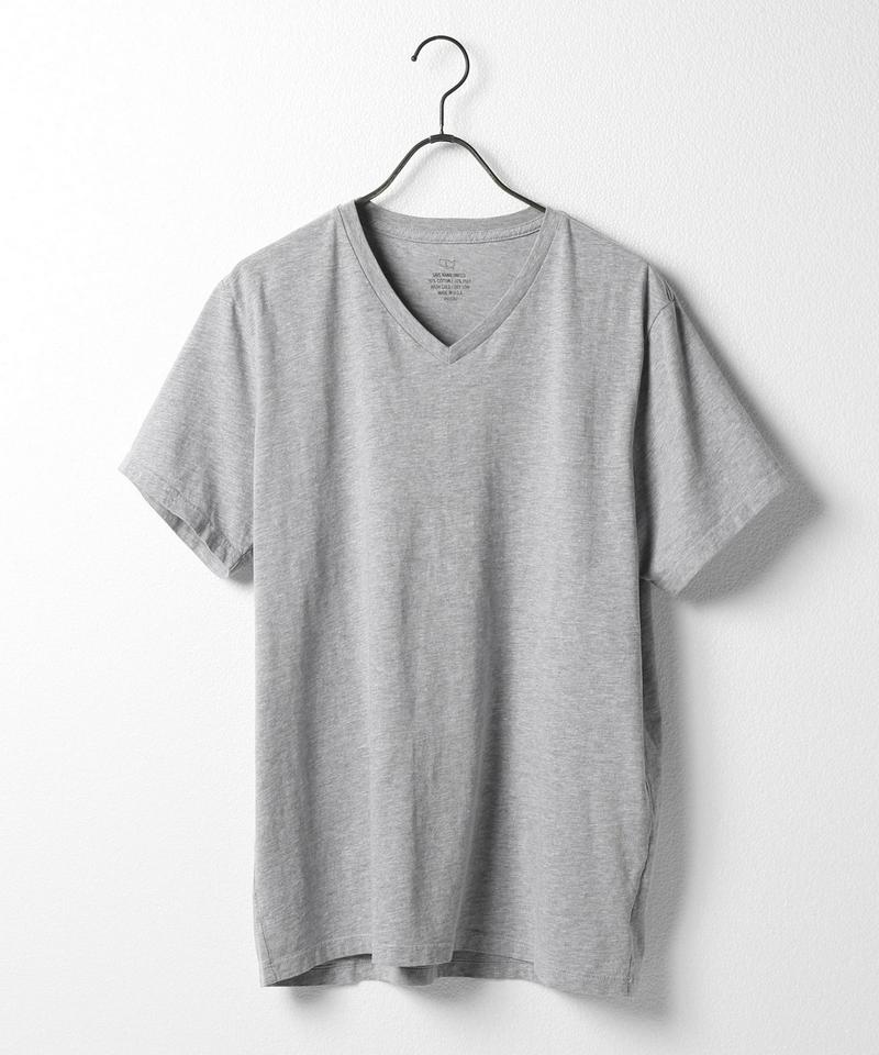 SKU S/S HEATHER V-NECK TEE