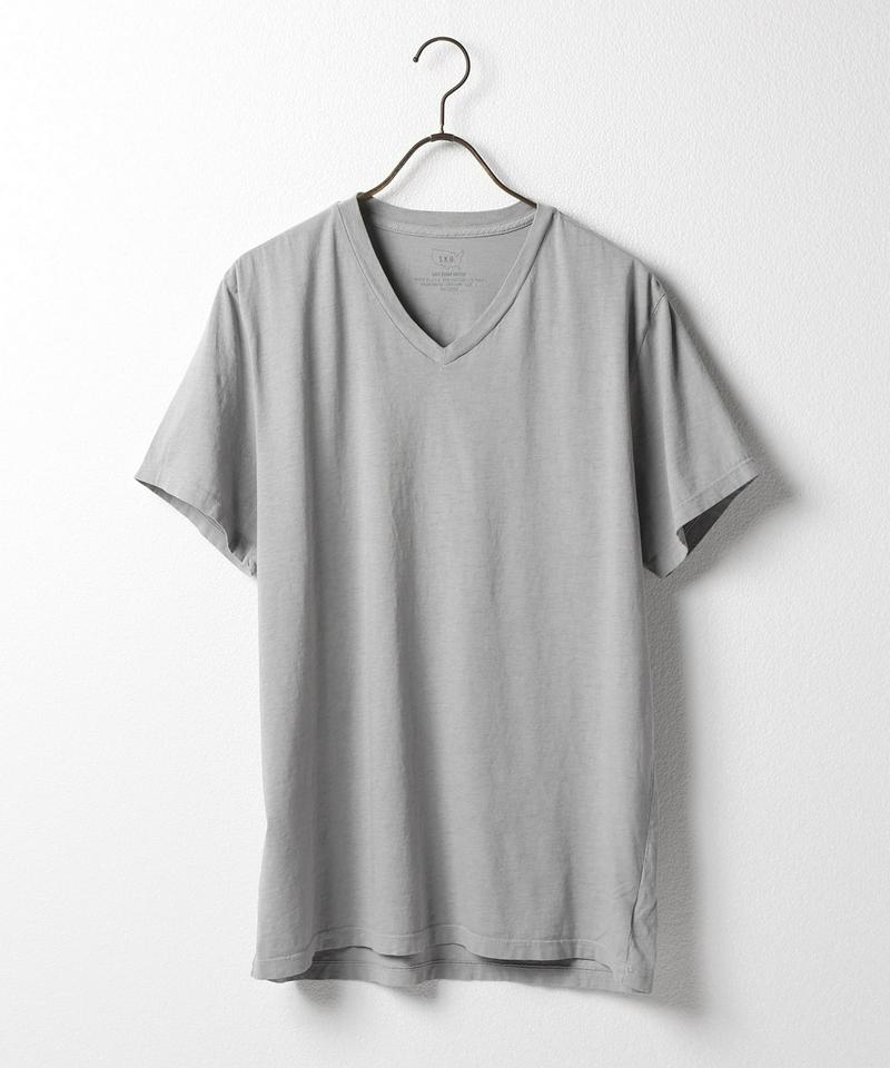 SKU S/S OATMEAL HEATHER V-NECK TEE