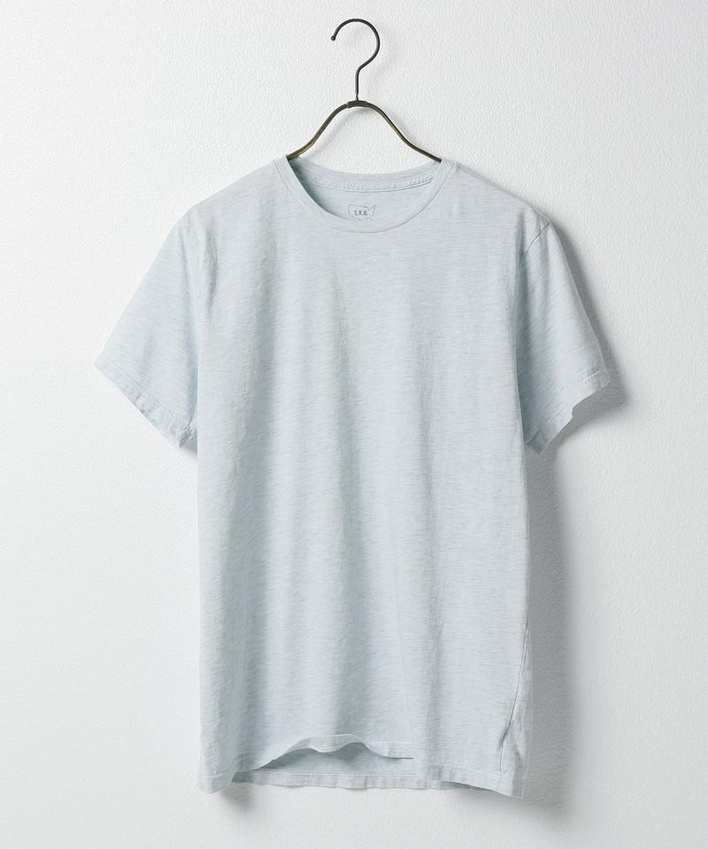SKU S/S OATMEAL HEATHER CREW TEE