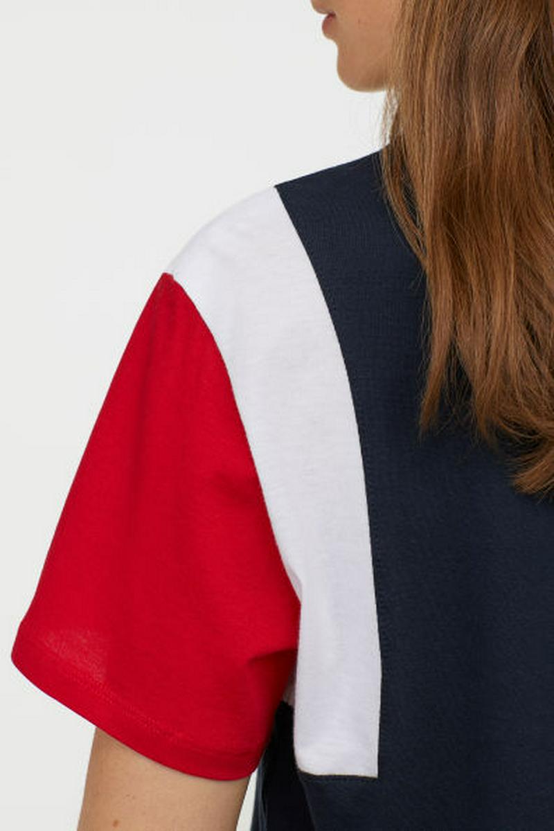 ブロックパターンTシャツ