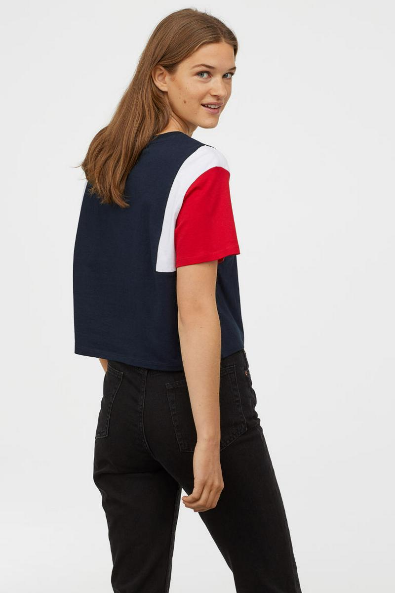 ブロックパターンTシャツ