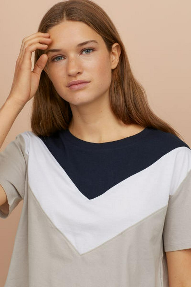 ブロックパターンTシャツ