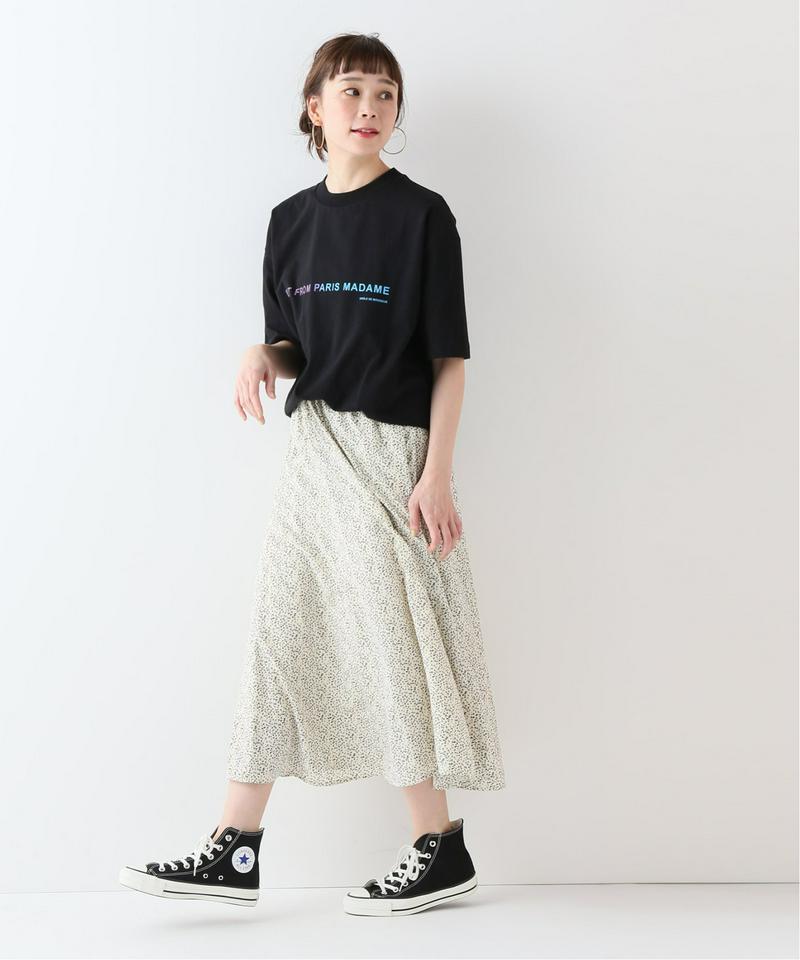 【DROLE DE MONSIEUR / ドロール・ド・ムッシュ】 SHADED SLOGAM Tシャツ
