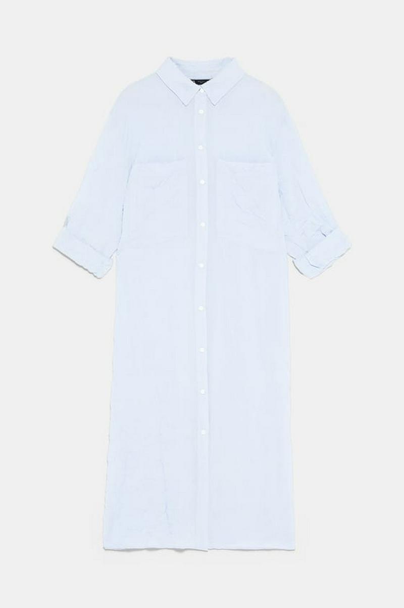 シワ加工入りワンピース