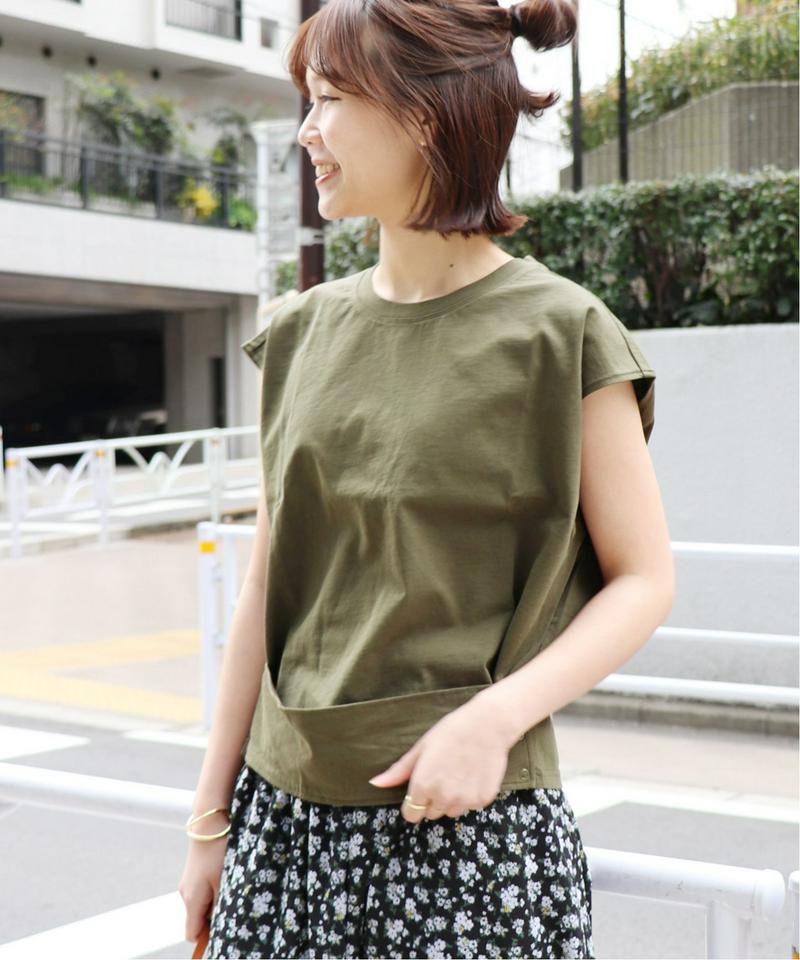 《予約》《WEB限定》JS+eシルケットコットンアシメヘムプルオーバー◆