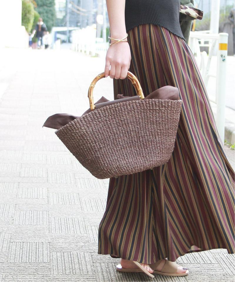 《予約》【COTTO/コトゥー】ベッチュウキンチャク バンブーハンドルバック◆