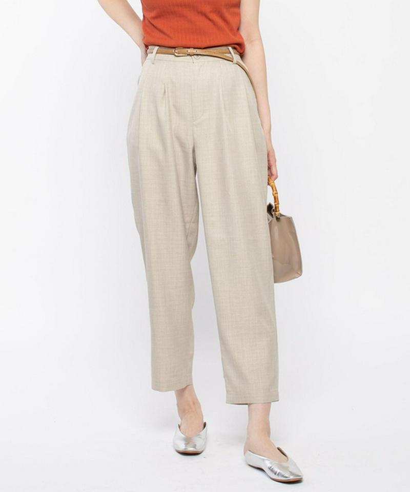 リネンライクテーパードパンツ