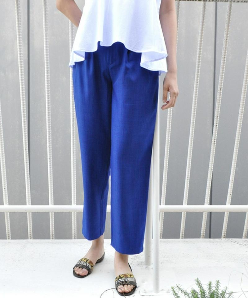 リネンライクテーパードパンツ