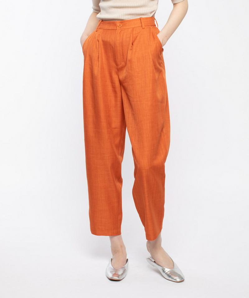 リネンライクテーパードパンツ