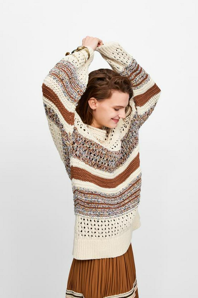 OVERSIZED CONTRAST SWEATER