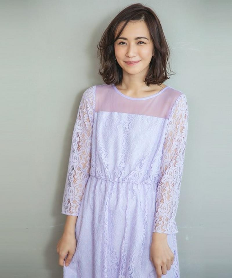 【優木まおみさん着用】総レースロング ドレス