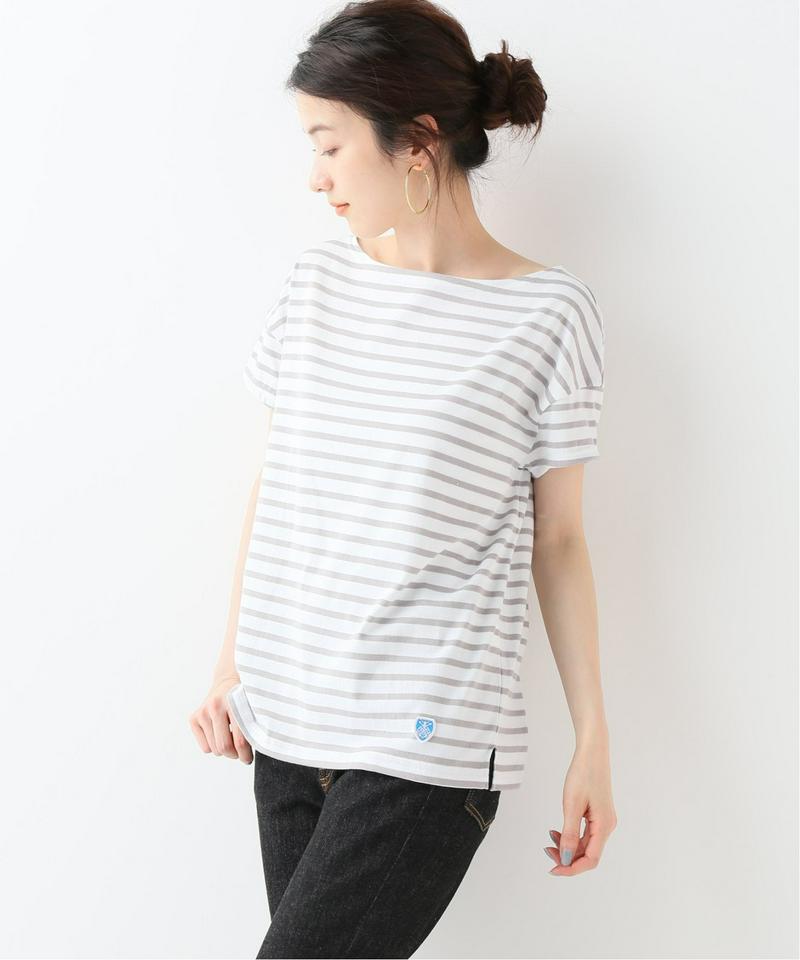 【ORCIVAL/オーシバル】 40/2 2EGULAR STRIPE：カットソー